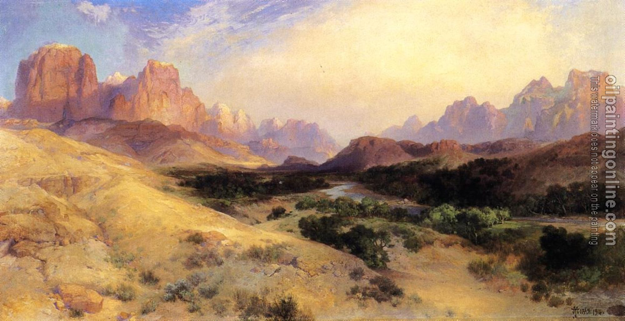 Moran, Thomas - Zion Valley, South Utah